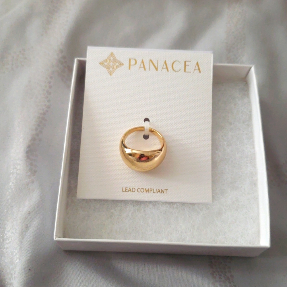 Pancea Gold Dome Ring
